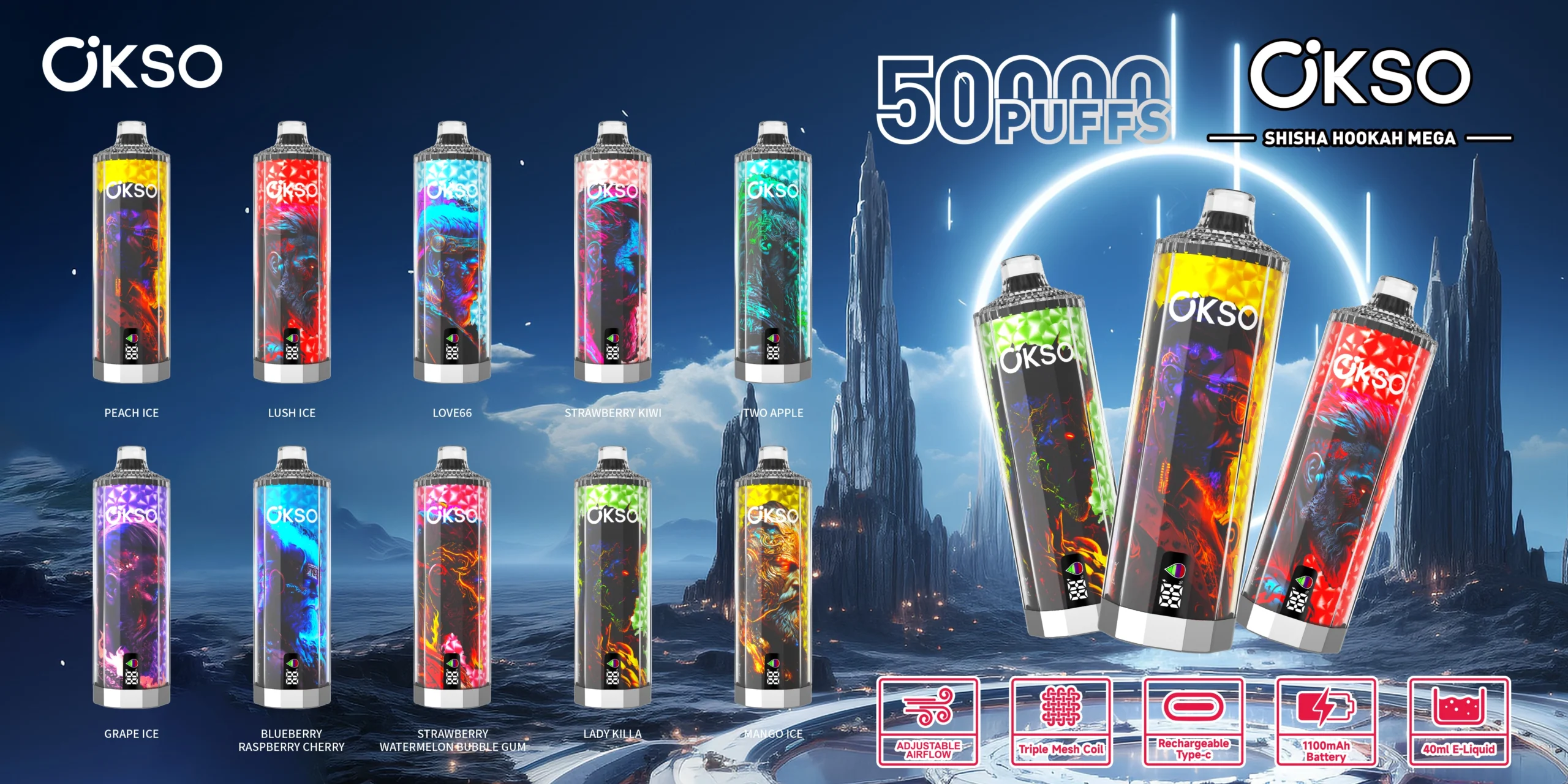 OKSO-Shisha-Hookah-Mega-50k-puffs-disposable-vape-flavor-list