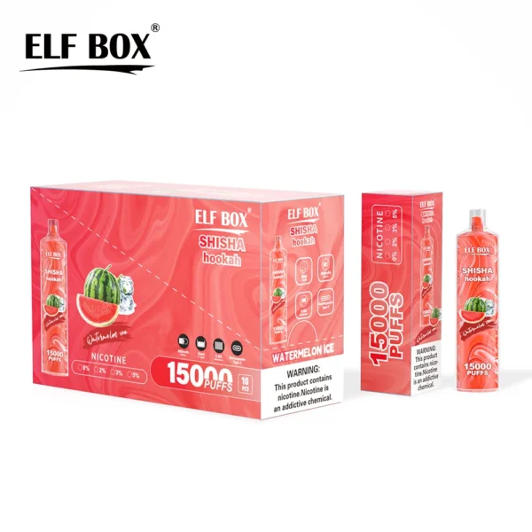 ELF BOX Shisha Hookah 15000 Puff DTL Disposable Vape