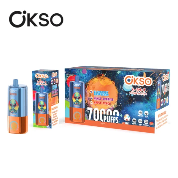 okso-3-in-1-70k-disposable-vape-blueberry-raspberry-mixed-berries-apple-peach