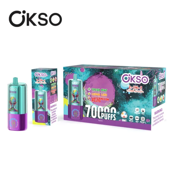 okso-3-in-1-70k-disposable-vape-fresh-mintl-lemon-lime-watermelon-mojito