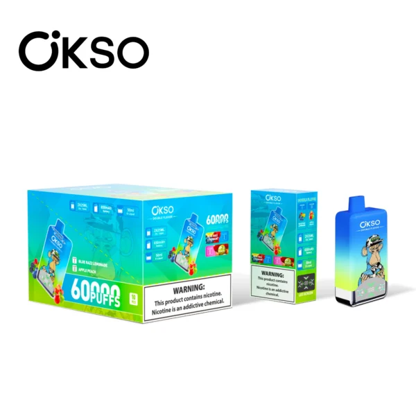 okso-double-flavor-60k-disposable-vape-blue-razz-lemonade-apple-peach