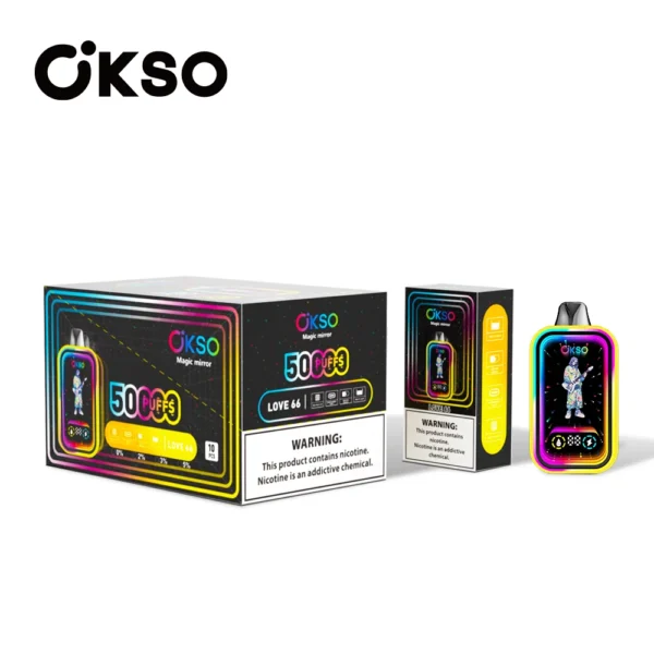 okso magic mirrow 50k disposable vape-love 66 okso-magic-mirrow-50k-disposable-vape-love-66
