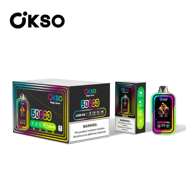 okso magic mirrow 50k disposable vape-lush ice okso-magic-mirrow-50k-disposable-vape-lush-ice