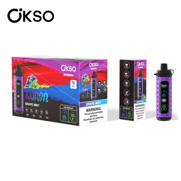 okso-shisha-40000-puffs-disposable-vape-grape-mint